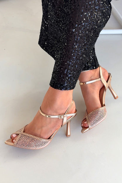  Sandały Model Peloria 5543 Szampan - Step in style 