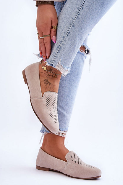   Mokasyny Model Giovana LR29515 Beige - Step in style 