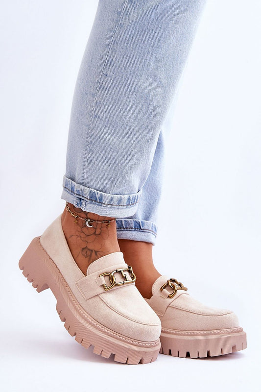   Mokasyny Model Larey H8-302 Light Beige - Step in style 