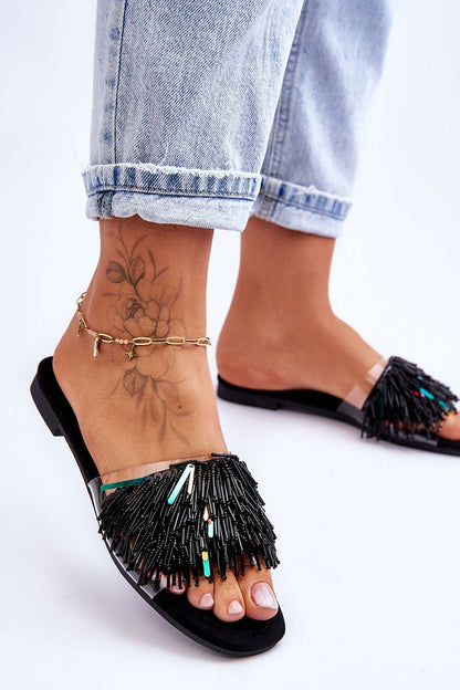  Sandał Klapki Model S.Barski KV-576-4 Black - Step in style 