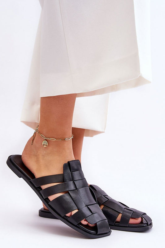  Sandał Klapki Model Reyna 2522-1 Black - Step in style 
