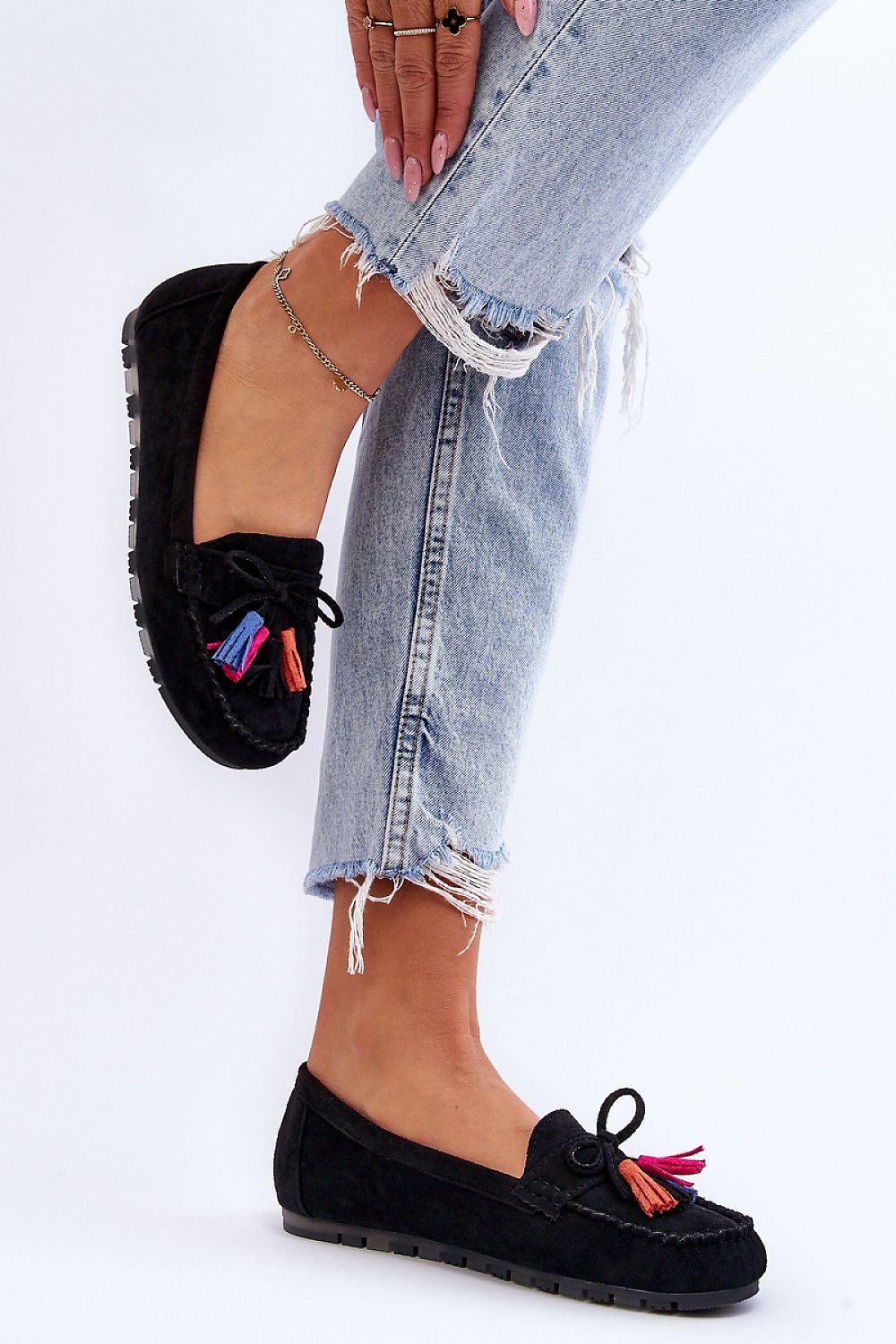   Mokasyny Model Dorine GS37 Black - Step in style 