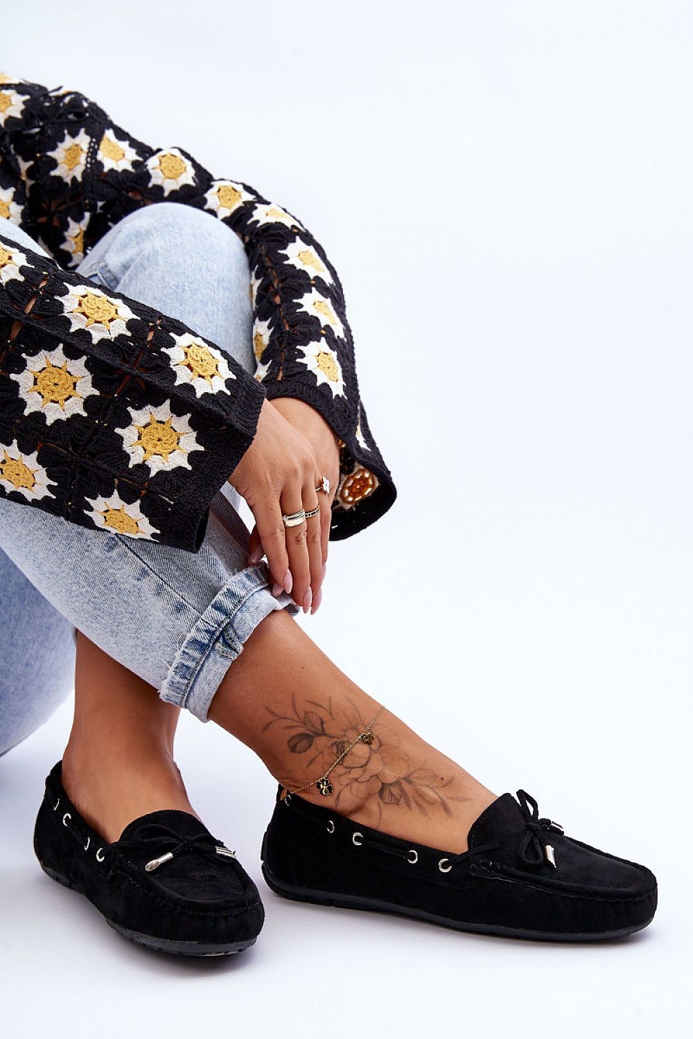   Mokasyny Model Si Passione FT246 Black - Step in style 