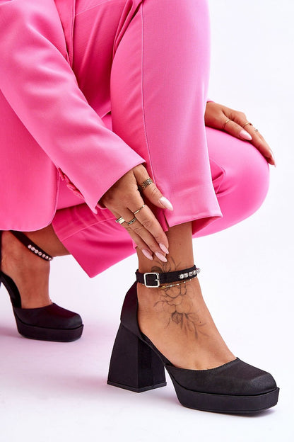   Czółenka Model Adel J010 Black - Step in style 