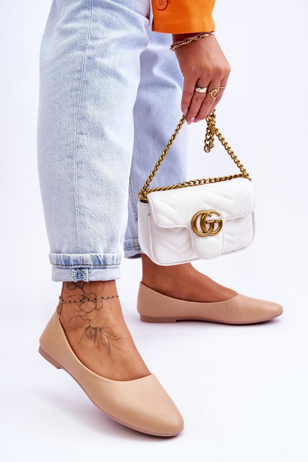   Baleriny Model Stacee 9BL02-1029 Beige - Step in style 