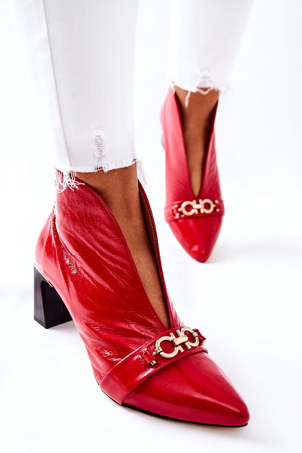   Botki Model Maciejka 05262-08/00-1 Red - Step in style 