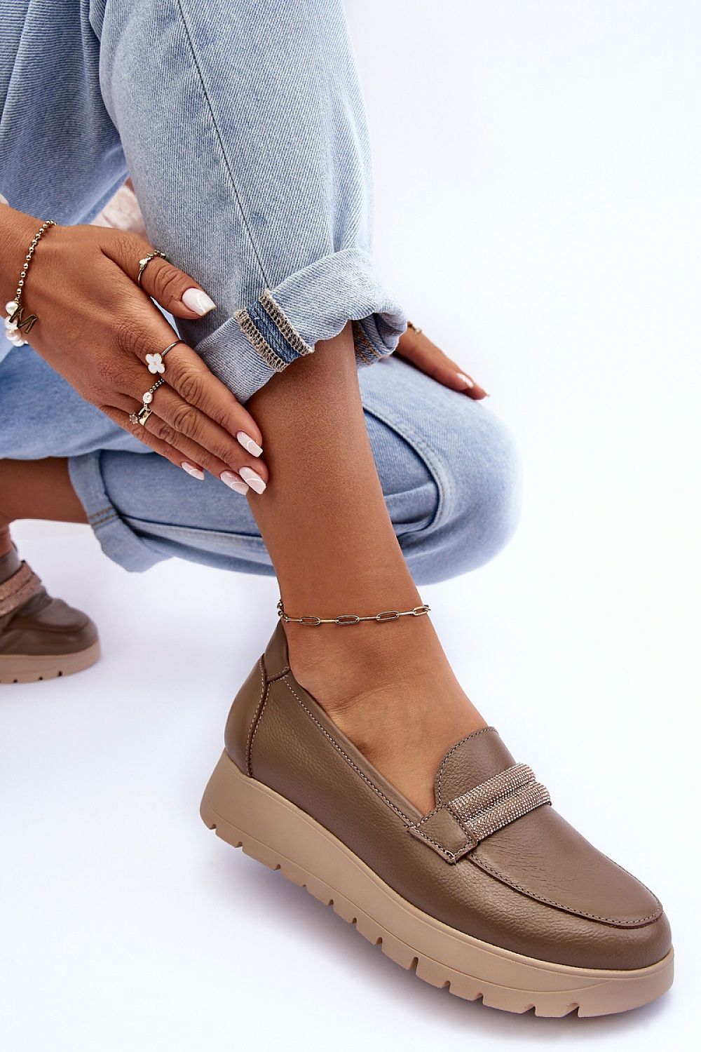   Półbuty Model Lemar Lehira 20141 Beige - Step in style 