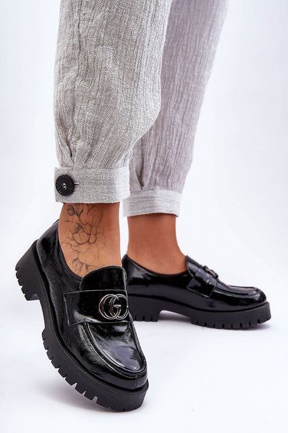   Półbuty Model Rosefalls 20153 Black Skóra - Step in style 