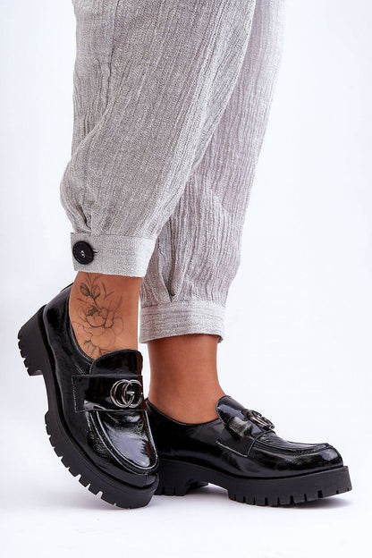   Półbuty Model Rosefalls 20153 Black Skóra - Step in style 