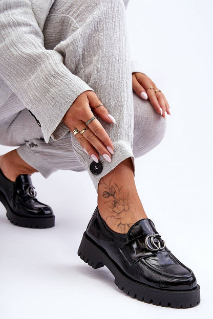   Półbuty Model Rosefalls 20153 Black Skóra - Step in style 